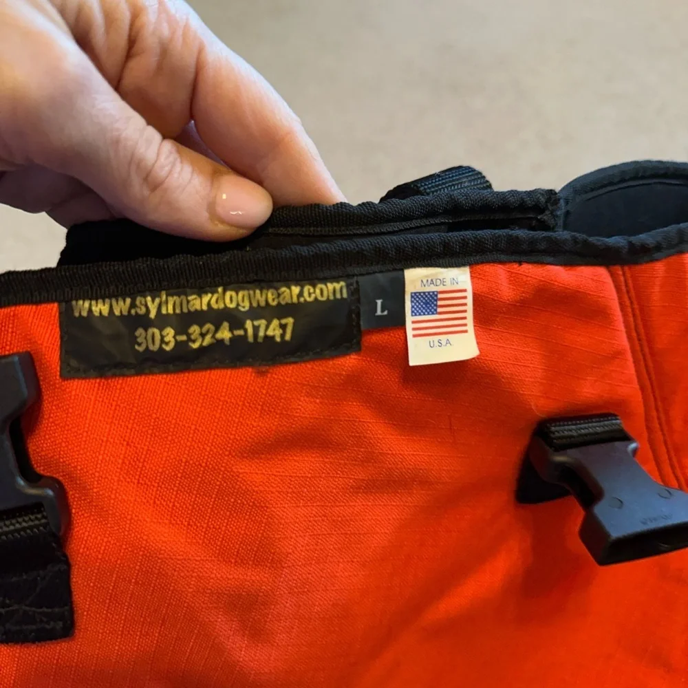 Black and Orange Dog Hunting Jacket L